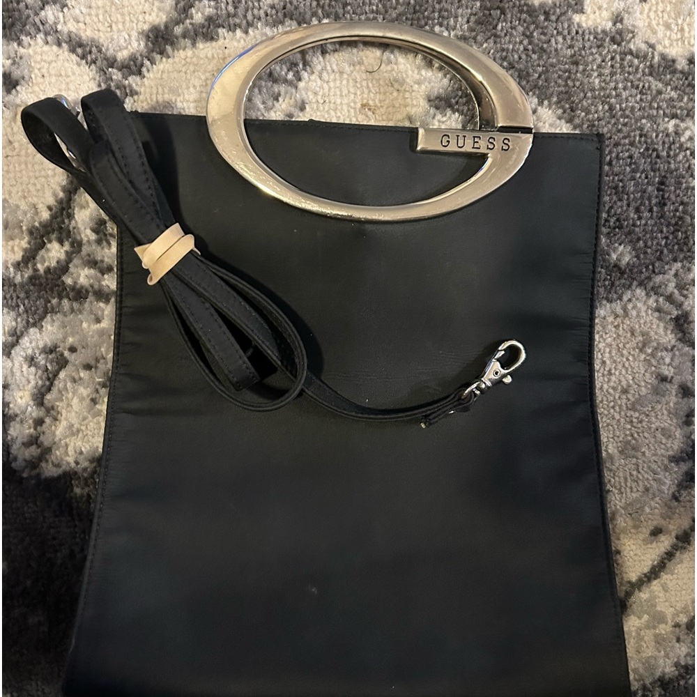 Guess vintage black nylon handbag